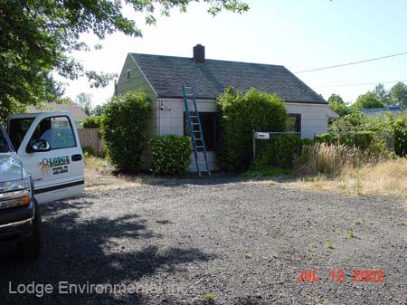 Asbestos roofing